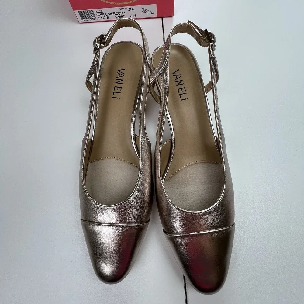 Van Eli Vaneli Aliz  Shell Mercury Slingback Women's Shoes Size 7.5S New In Box